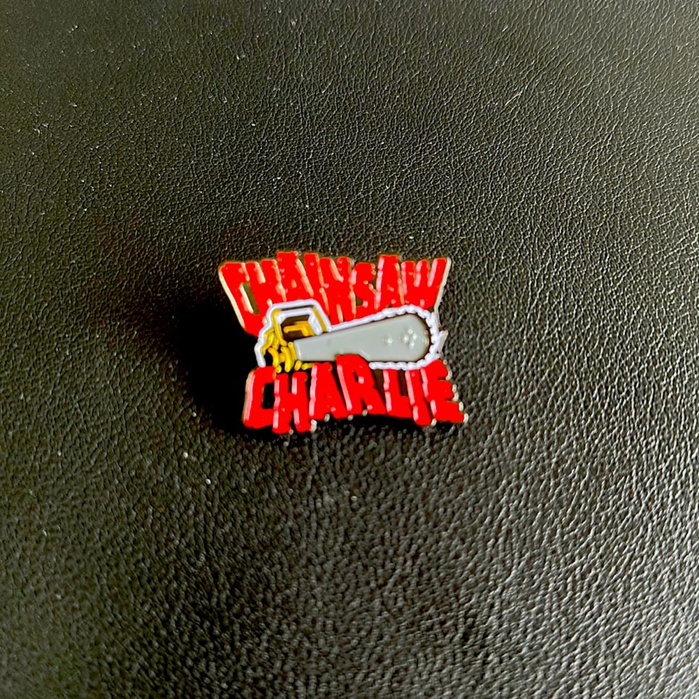 WWE AEW Terry Funk Chainsaw Charlie Pin